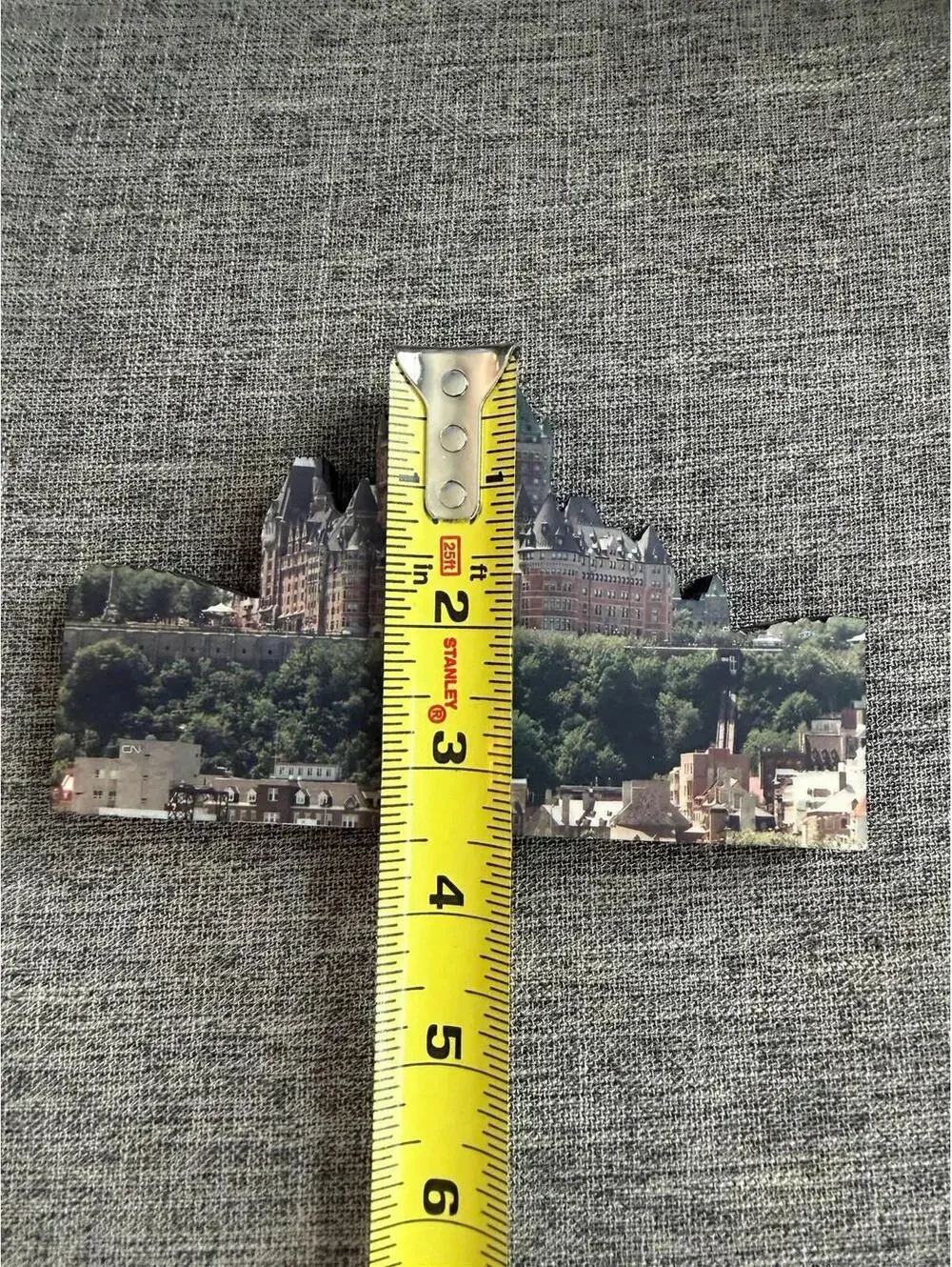 Chateau Frontenac Quebec Canada Scenic Shelf Sitter Wood 3.5x6